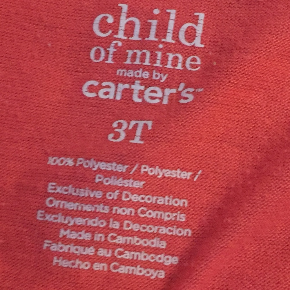 Carter's leggings and top 3T - Picture 2 of 4